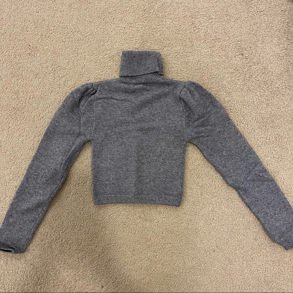 Womens cropped turtle neck
